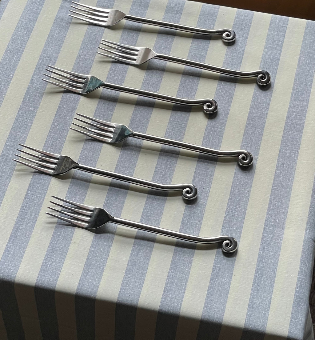 SWIRL FORKS, SET OF 4 OR 6