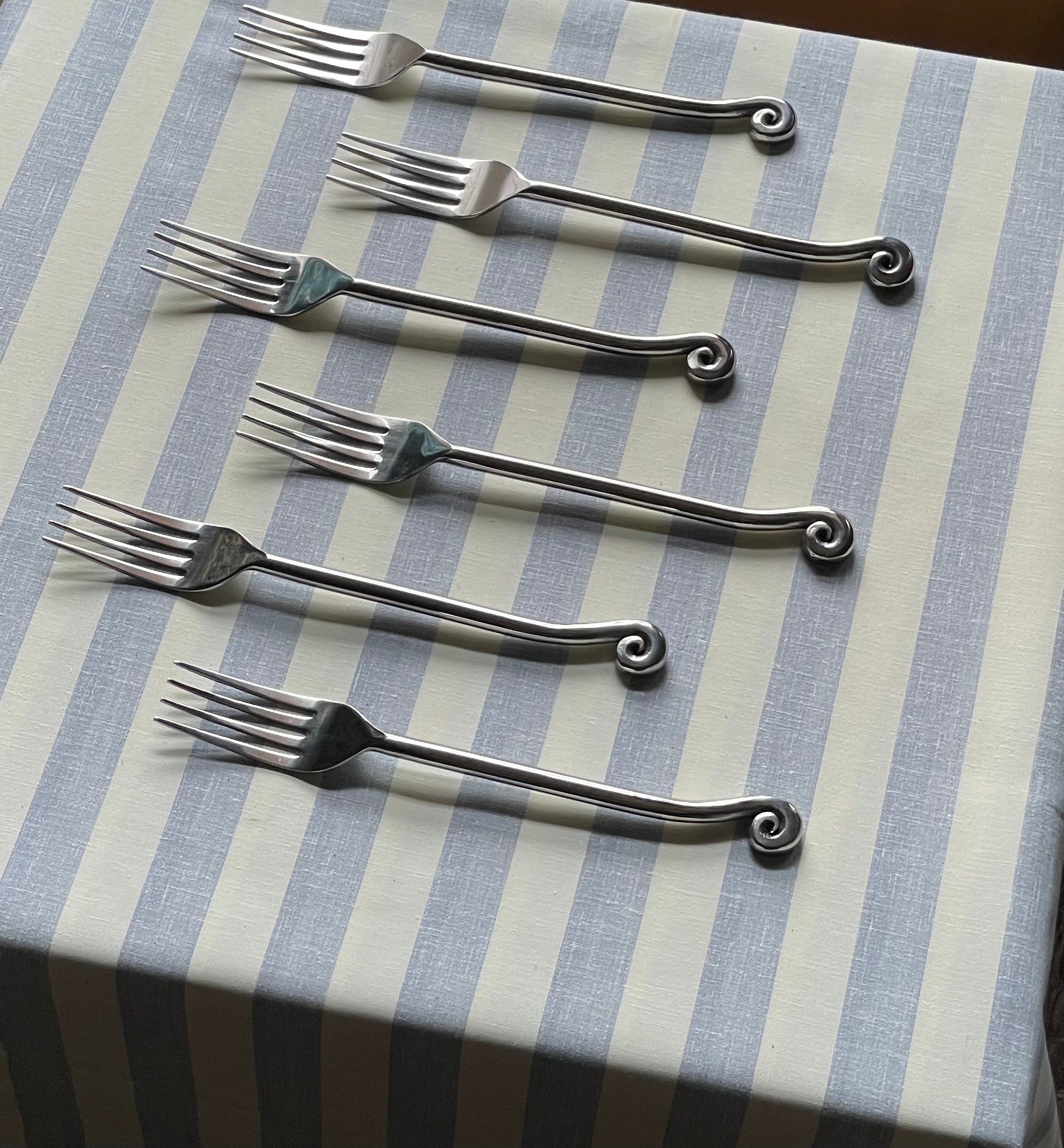 Swirl Forks, Set of 4 or 6