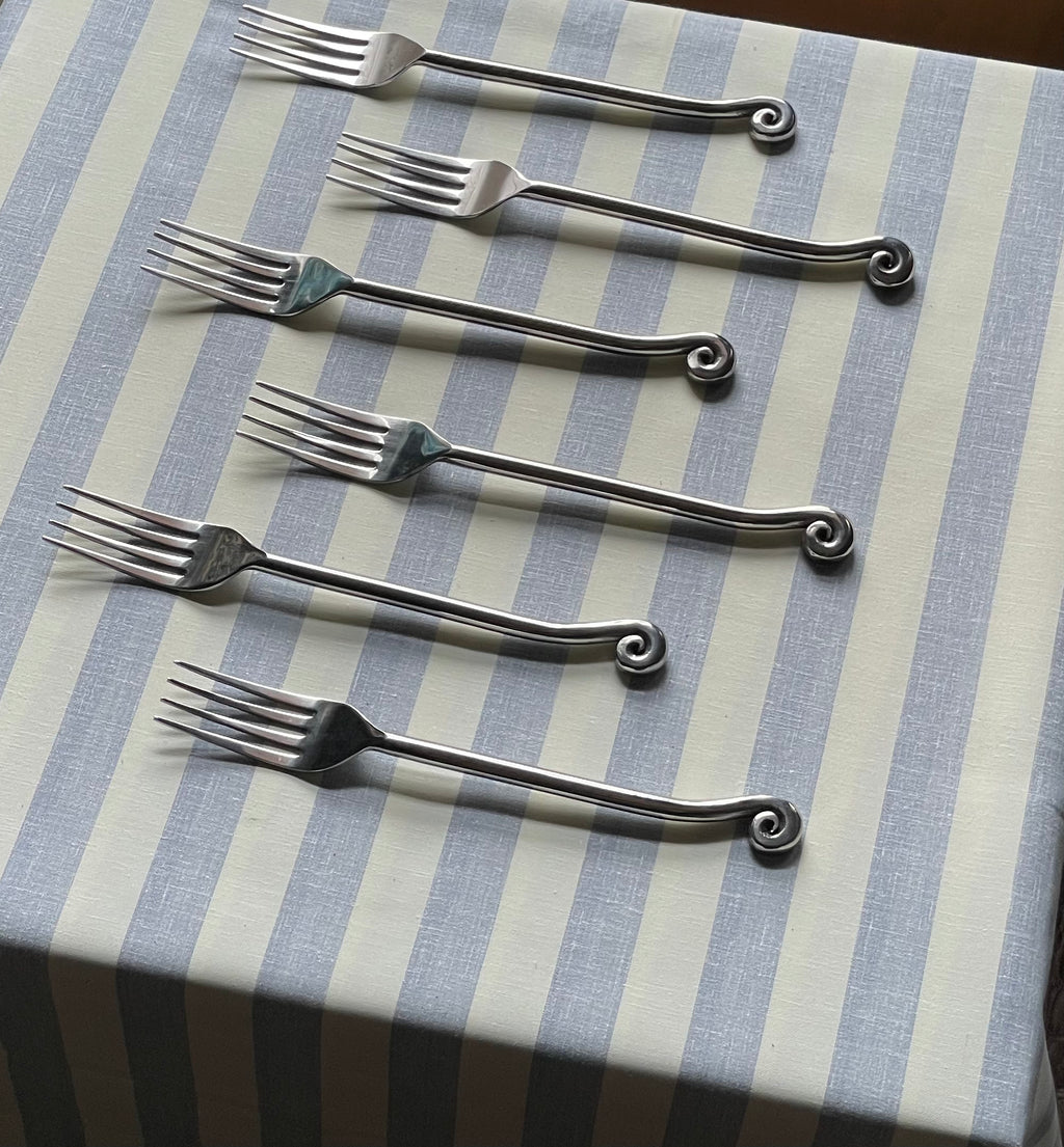 Swirl Forks, Set of 4 or 6
