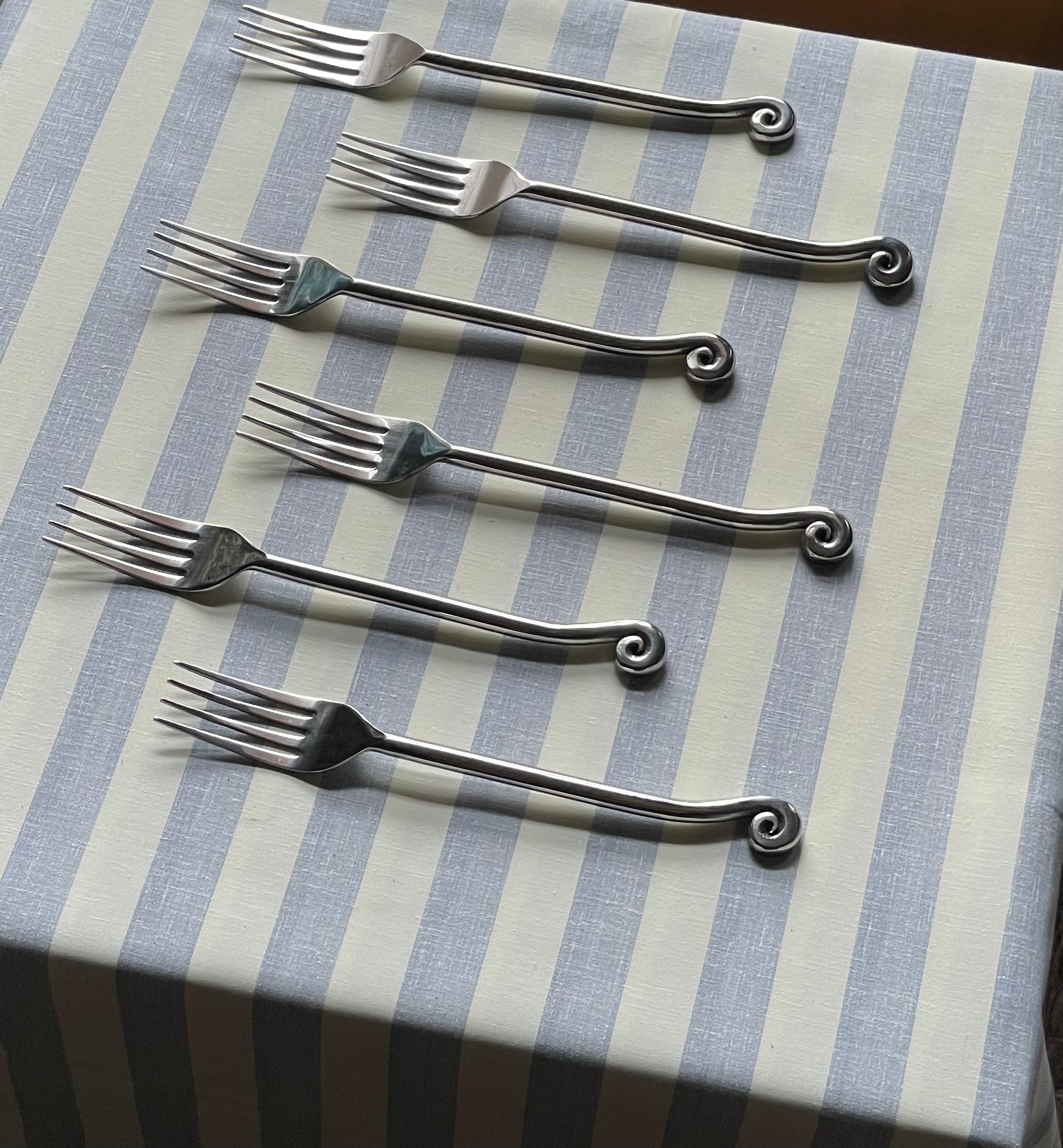 Swirl Forks, Set of 4 or 6