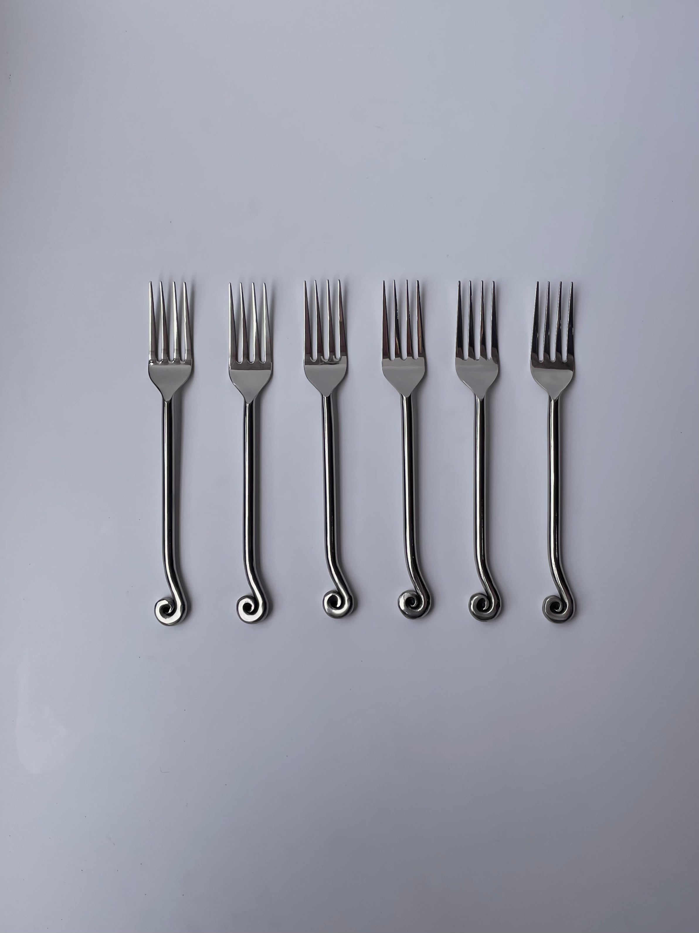 Swirl Forks, Set of 4 or 6