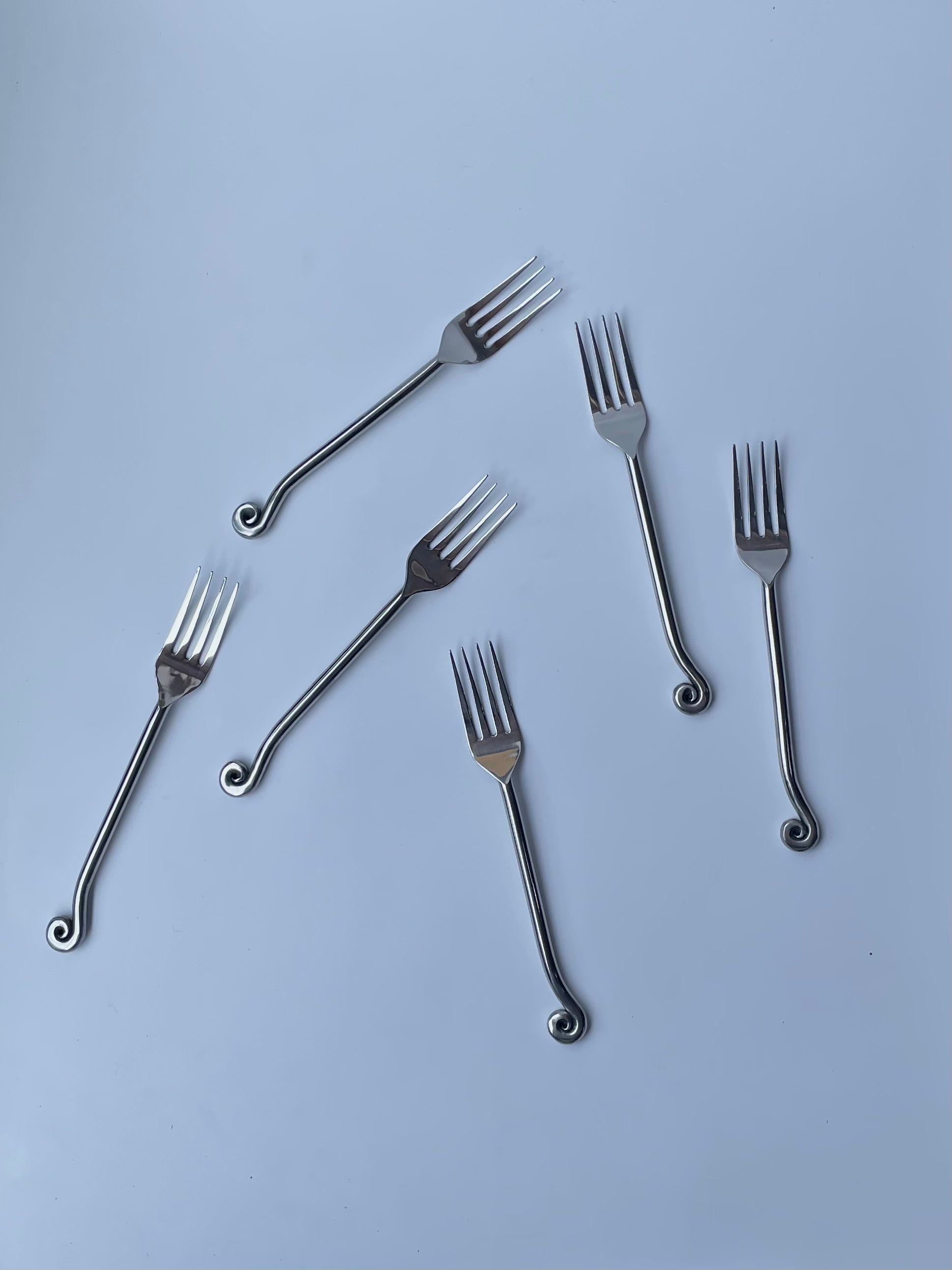 Swirl Forks, Set of 4 or 6